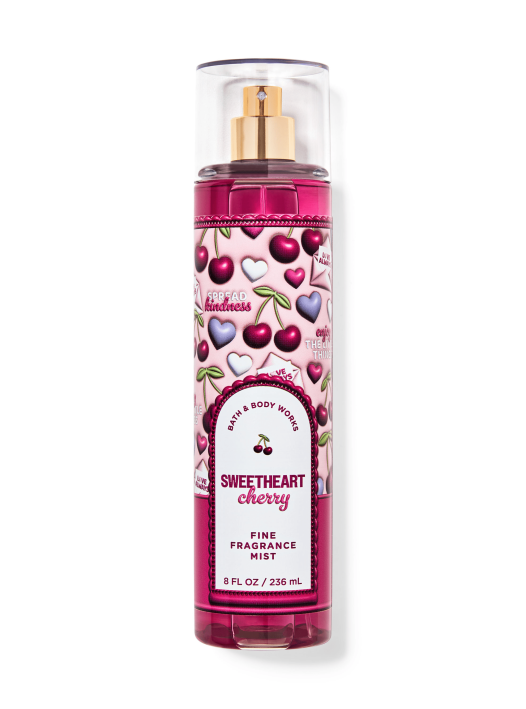 Bath & Body Works Sweetheart Cherry Fragrance Mist 8 Oz Set Of 2