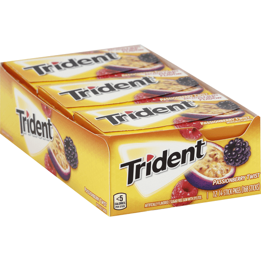 Trident Gum, Sugar Free, Passionberry Twist