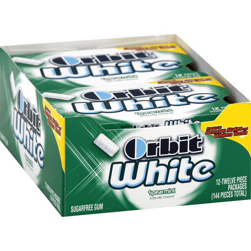 Orbit White Gum, Sugarfree, Spearmint