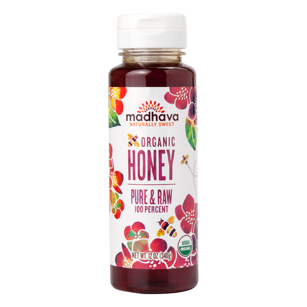 Photo of Madhava Pure & Raw Organic Honey, 12 Oz