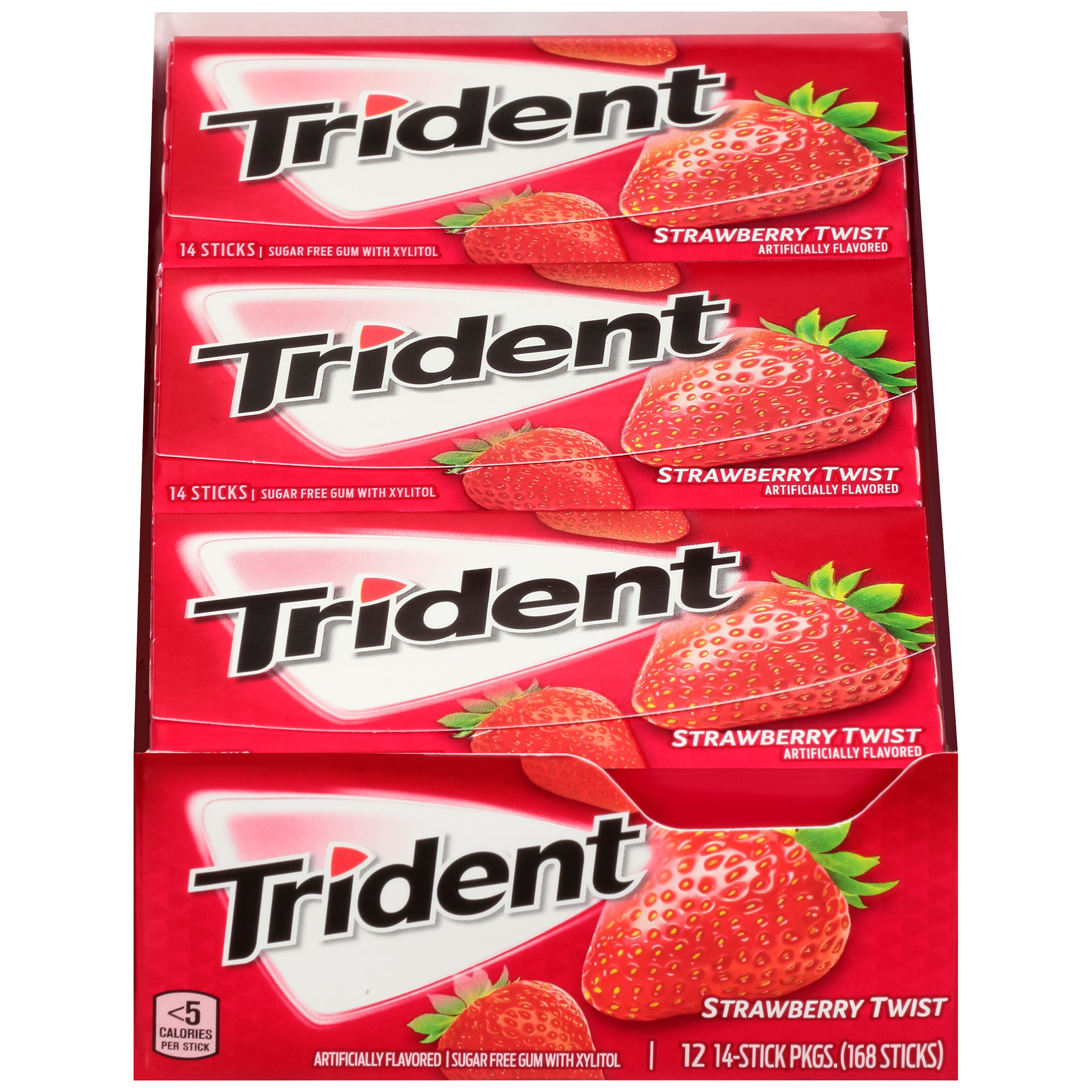 Strawberry Twist Sugar Free Gum with Xylitol, Strawberry Twist