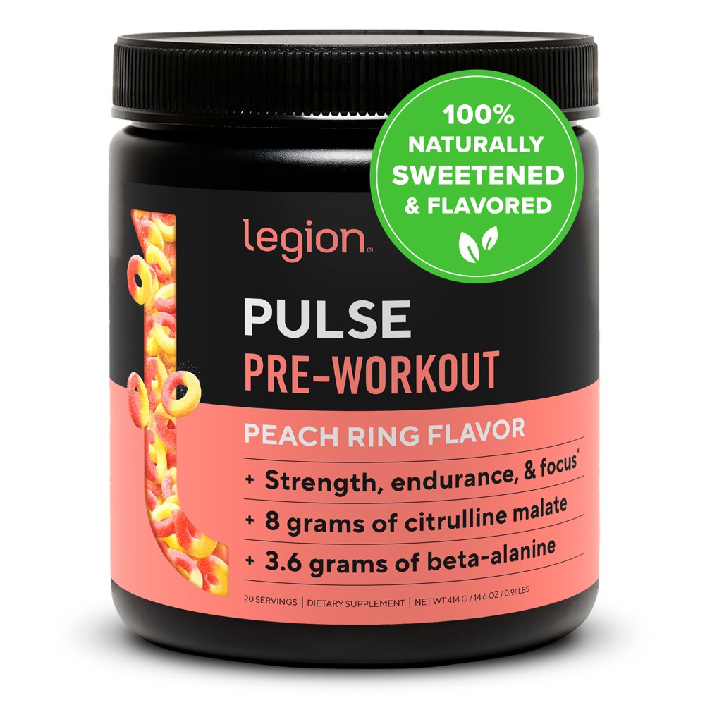 Pulse Pre-Workout Supplement Peach Ring Flavor