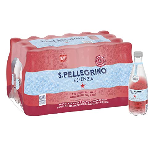 Photo of S.Pellegrino Essenza Blood Orange Black Raspberry Flavored Mineral Water With Natural CO2 Added, 24 Pack Of 16.9 Fl Oz Plastic Bottles