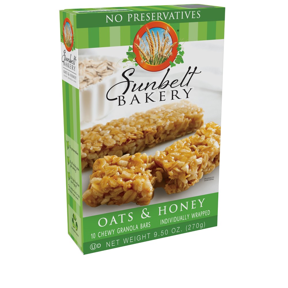 Photo of Sunbelt Bakery Chewy Oats & Honey Granola Bars 10 Ea Box