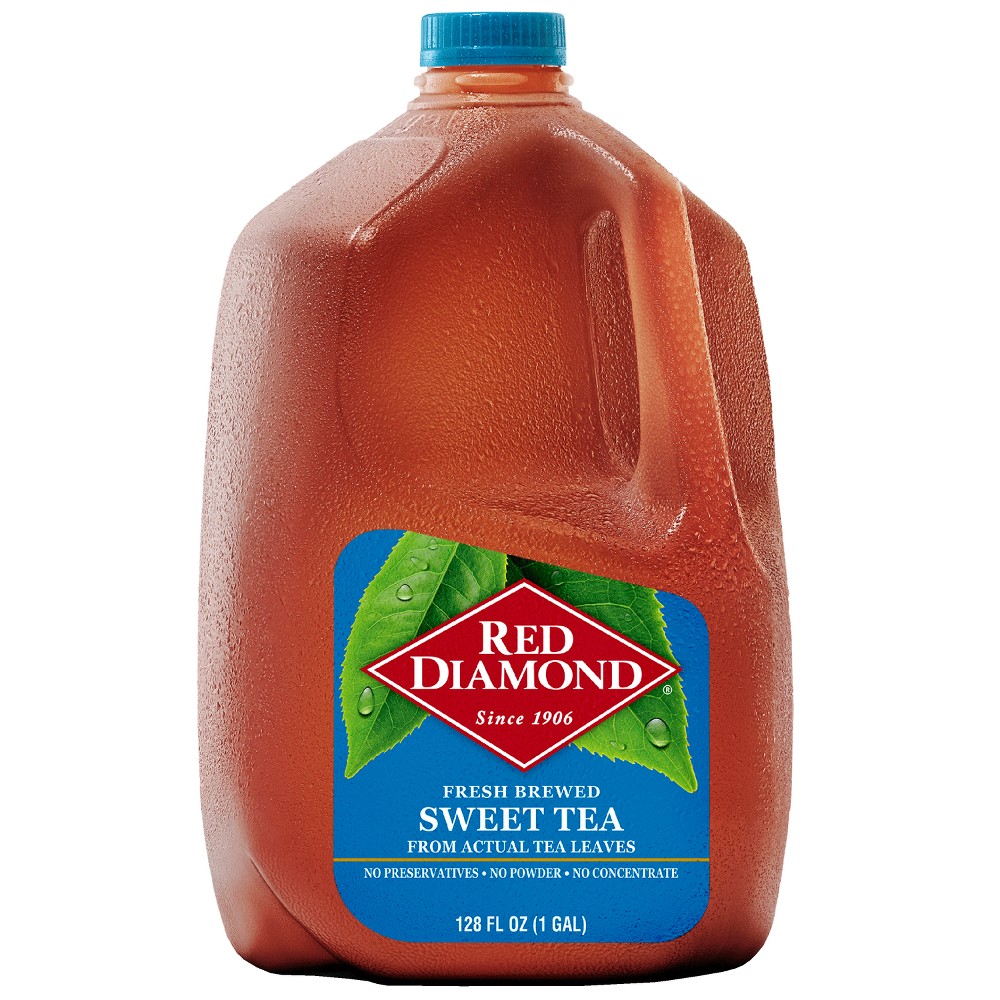 Photo of Red Diamond Tea, Sweet, Fresh Brewed 128 Fl Oz