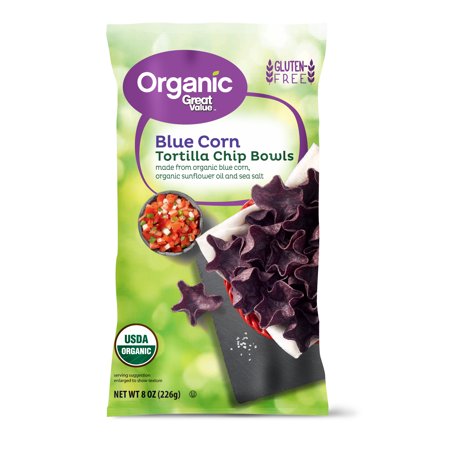 Blue Corn Organic Tortilla Chip Bowls, Blue Corn