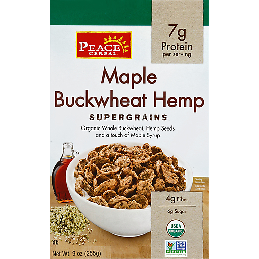 Peace Cereal, Supergrains Cereal, Maple Buckwheat Hemp