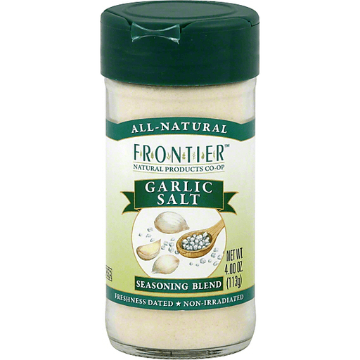 Frontier, Garlic Salt Seasoning Blend, Garlic, Salt, Garlic, Salt