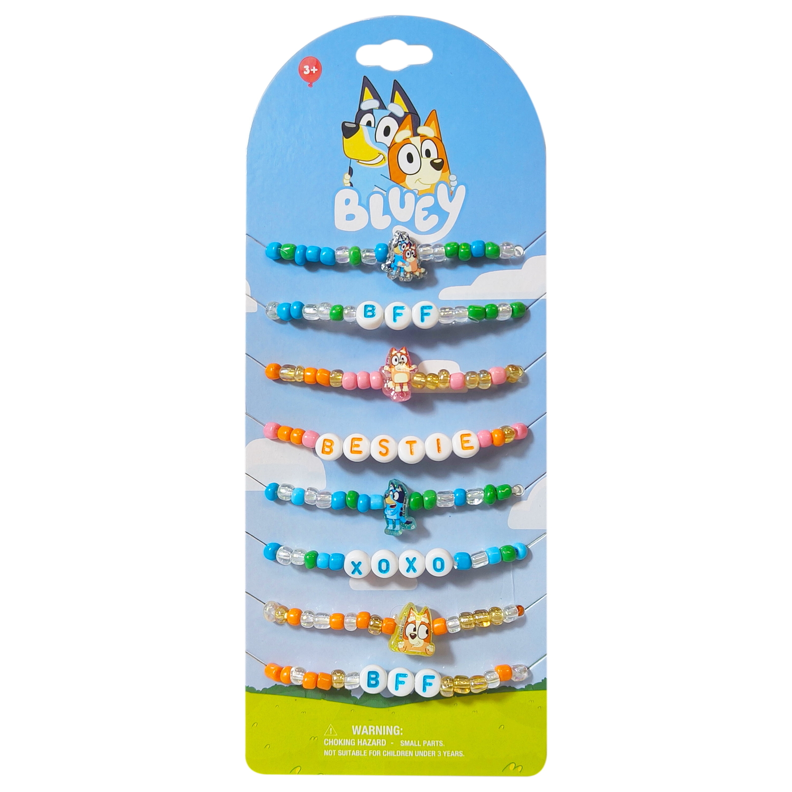 HER Accessories Bluey BFF Beaded Bracelets 8 Different Designs In The Package