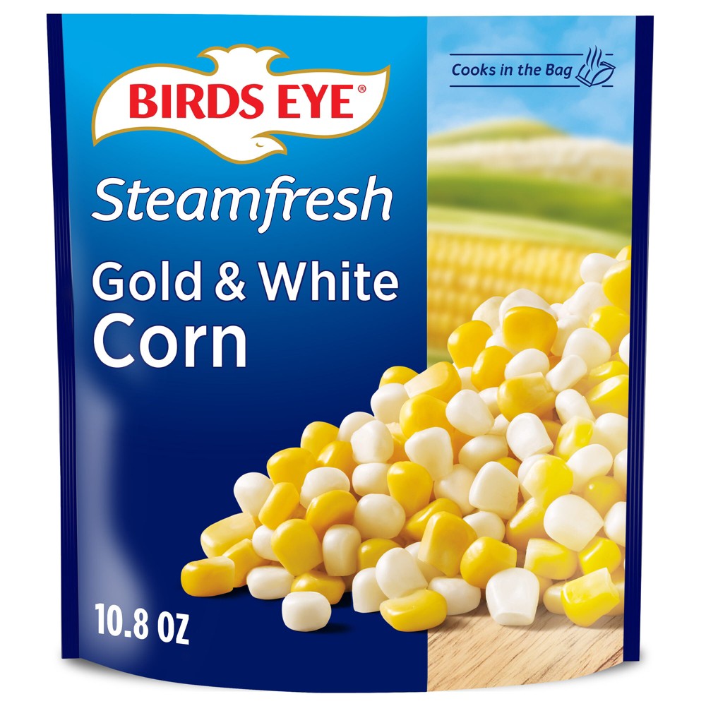 Photo of Birds Eye Steamfresh Gold And White Corn Frozen Vegetable, 10.8 Ounce