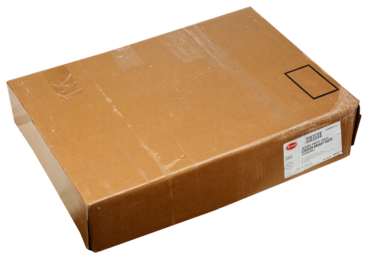 Tyson All Natural* Uncooked Unbreaded Boneless Skinless Chicken Breast Filets, Random Weight