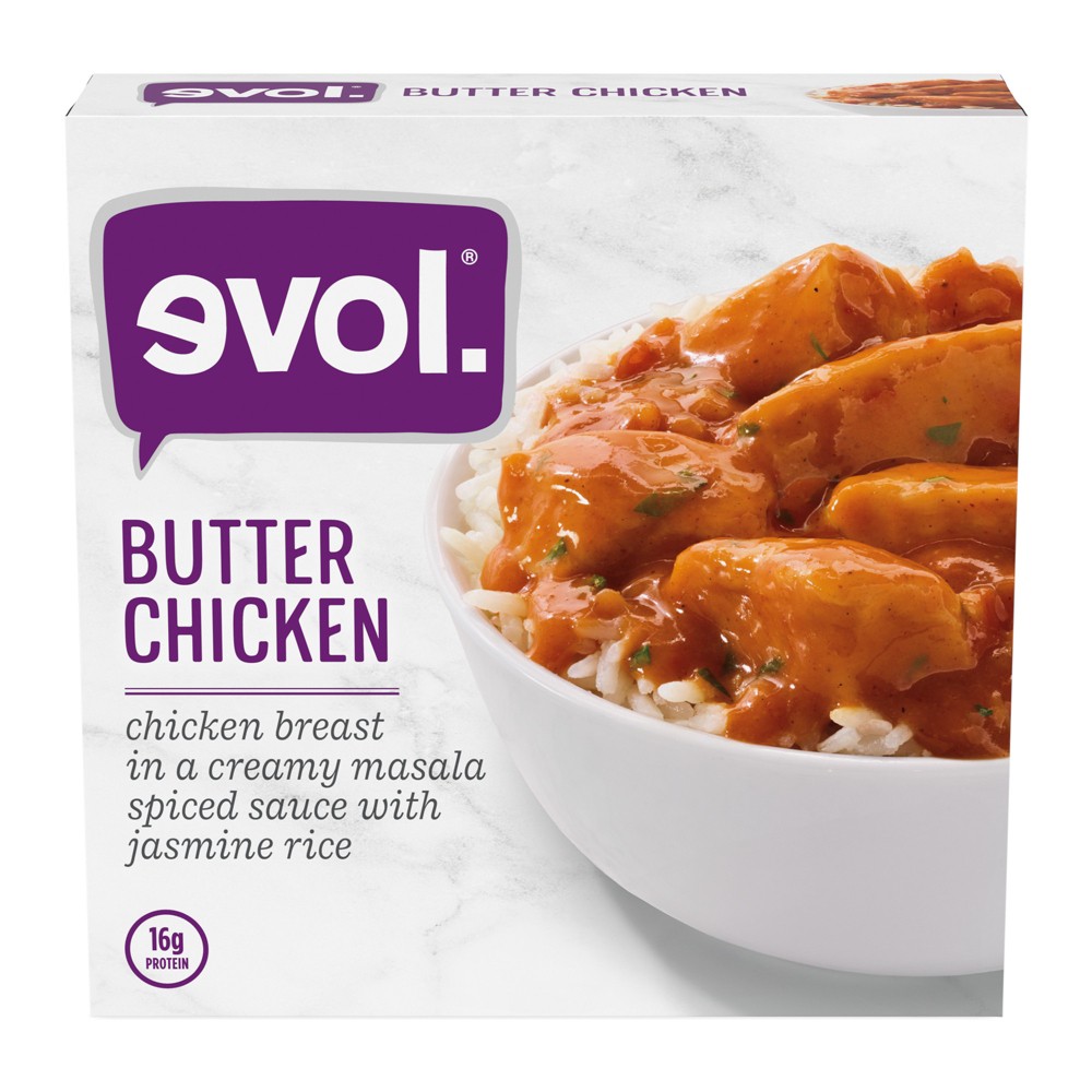 Evol Frozen Butter Chicken Bowl - 9oz