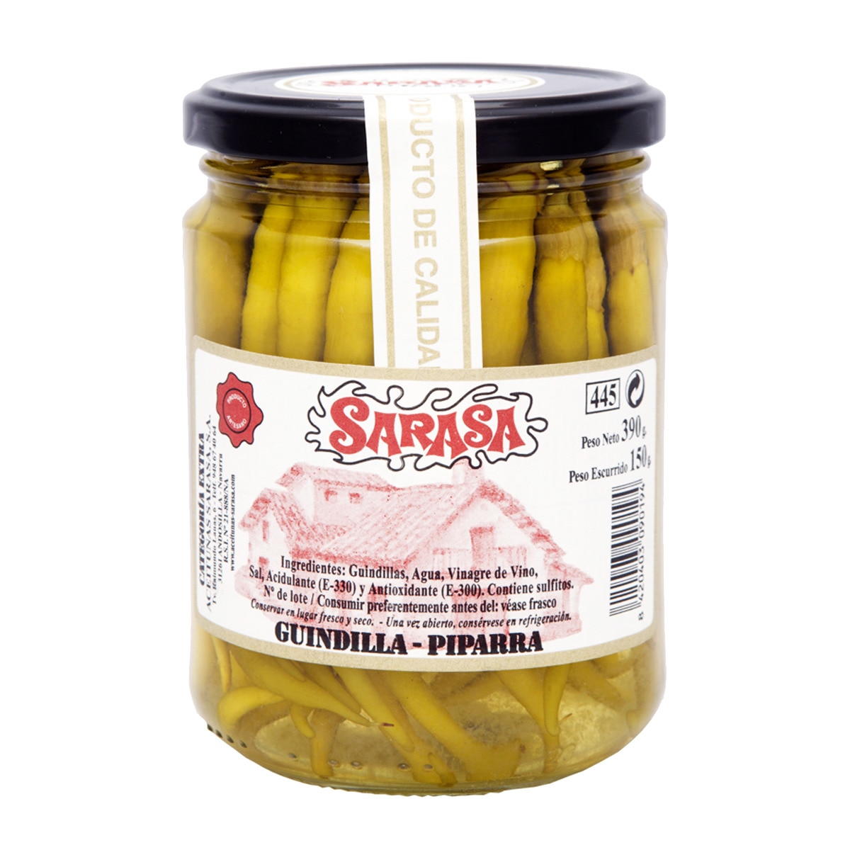 GUINDILLA 'PIPARRA' VINAGRE SARASA T-390