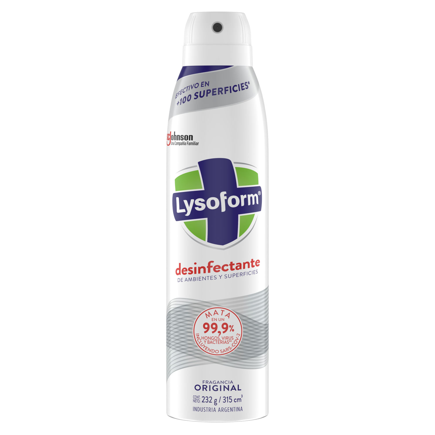 Imagen de Desinfectante Elimina Olores Original Aerosol 315ml Lysoform