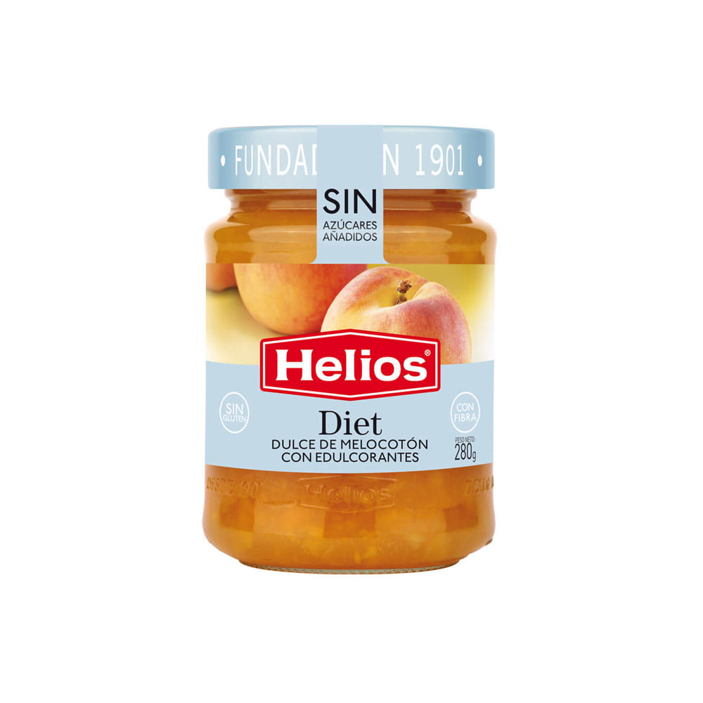 MERMELADA HELIOS DIET S/A MELOCOTON 280G
