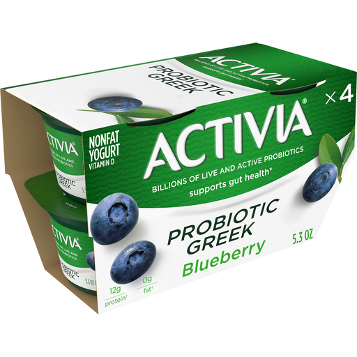 Blueberry Probiotic Greek Nonfat Yogurt, Blueberry