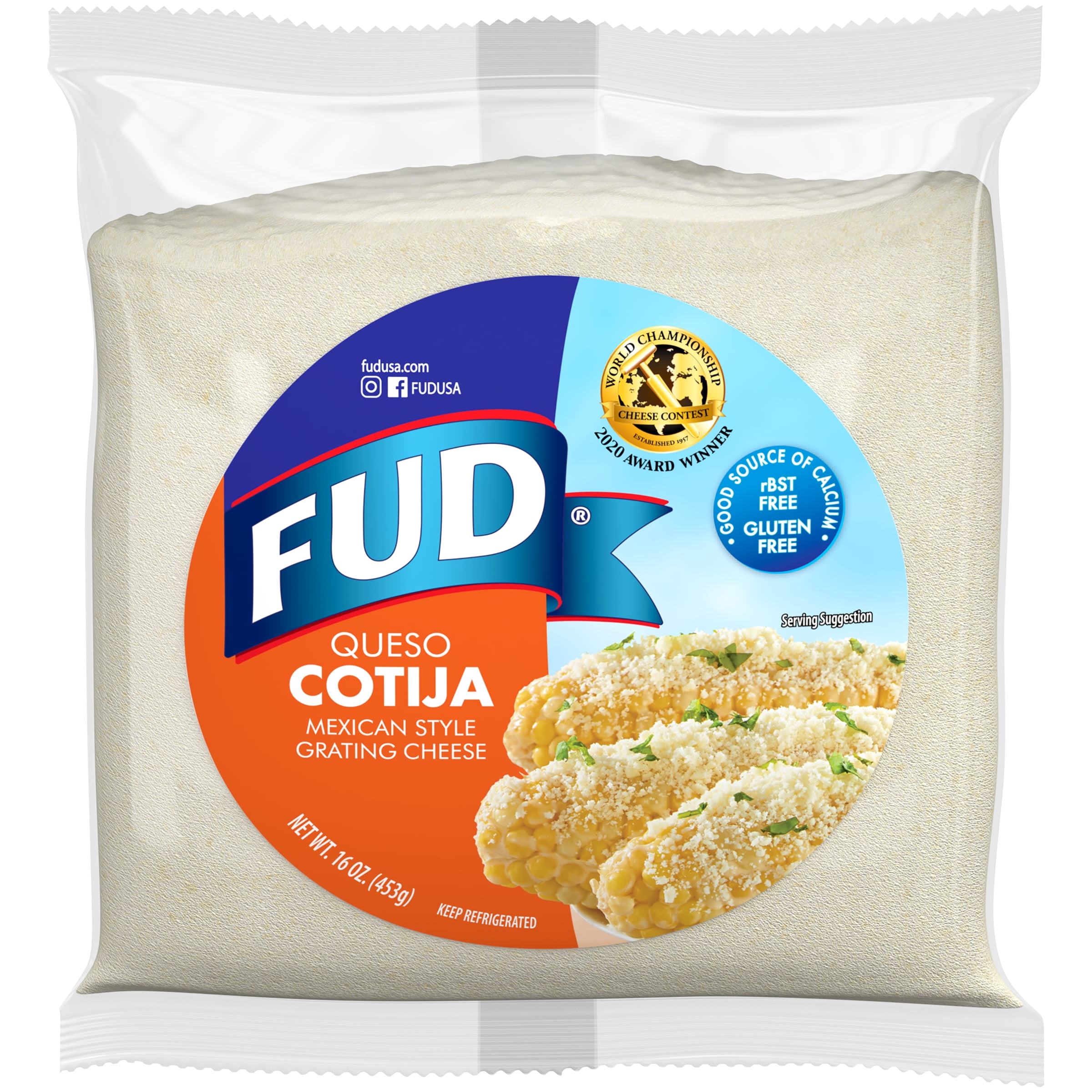 FUD Mexican Style Queso Cotija Grating Cheese