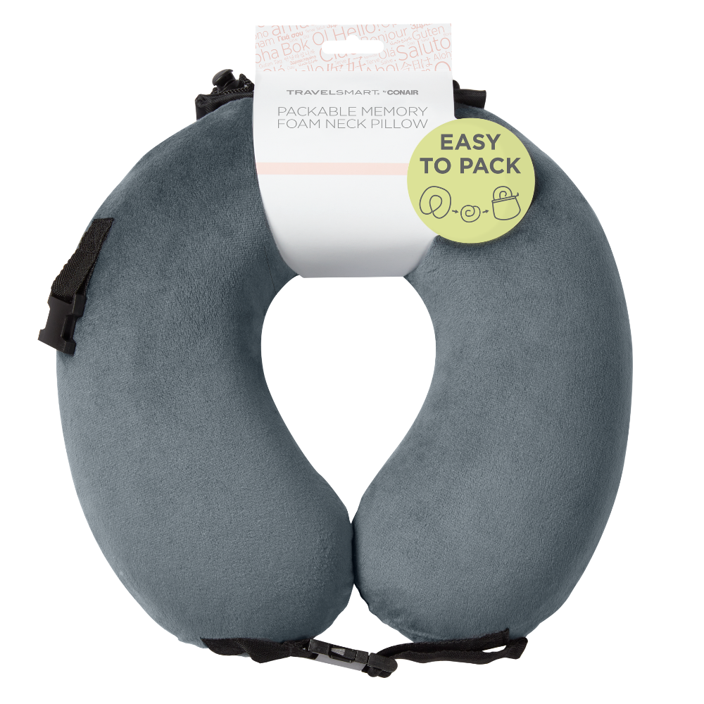 Conair Travelsmart Packable Memory Foam Neck Pillow