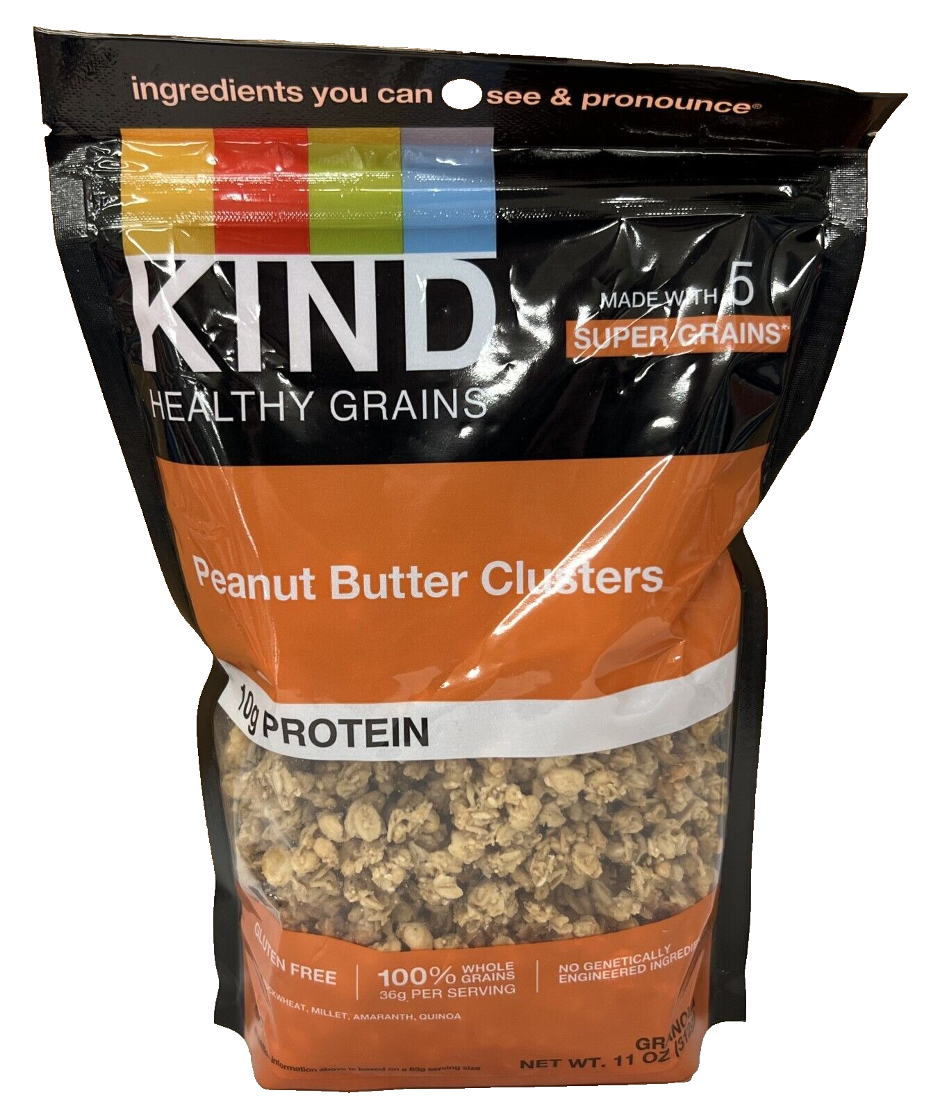 Kind Healthy Grains Peanut Butter Whole Grain Granola Clusters