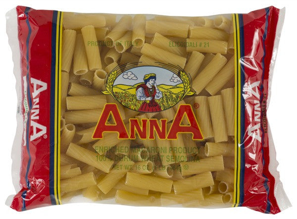 100% Durum Wheat Semolina Enriched Macaroni Product, Elicoidali #21