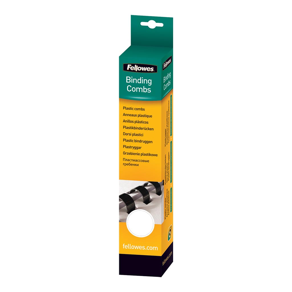 Photo of Fellowes Plastic Binding Combs White 10 Mm