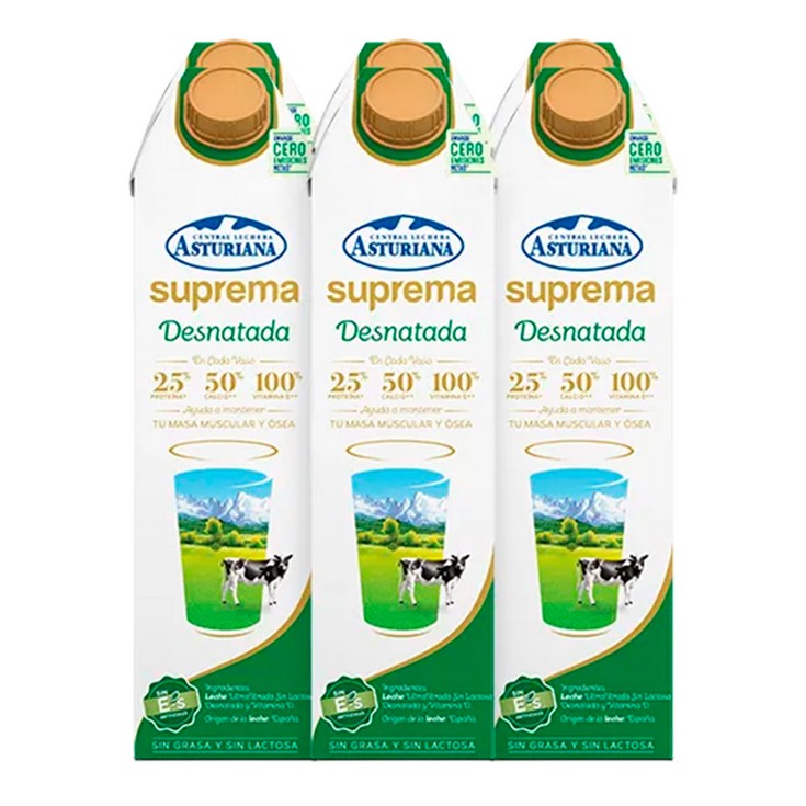 LECHE ASTURIANA SUPREMA 0,0% 1L
