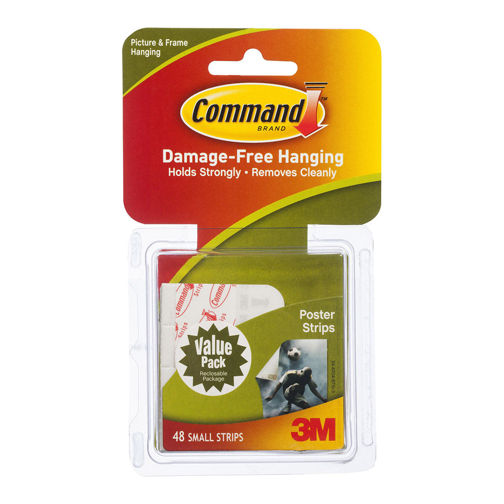 Command Poster Strips Value Pack White 48/Pack 17024VP — UPC ...