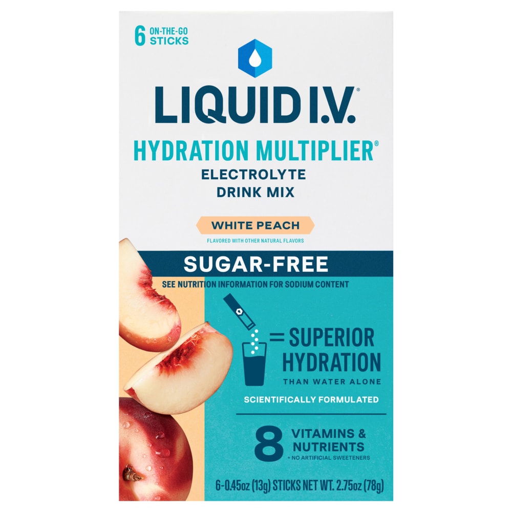 Liquid I.V. Sugar Free White Peach Electrolyte Drink Mix