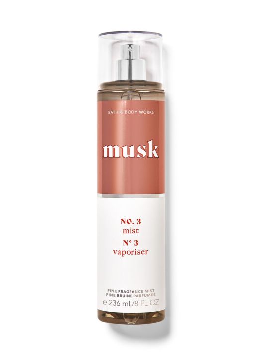 Bath & Body Works Musk 3-Piece Bundle Wash, Ultimate Hydration Cream Fine Fragrance Mist