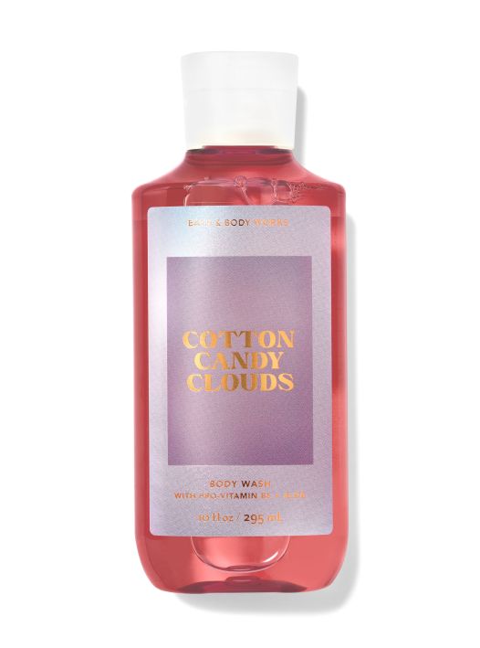Bath & Body Works COTTON CANDY CLOUDS Cream, Mist, Lotion, Shower Gel Set Of 4