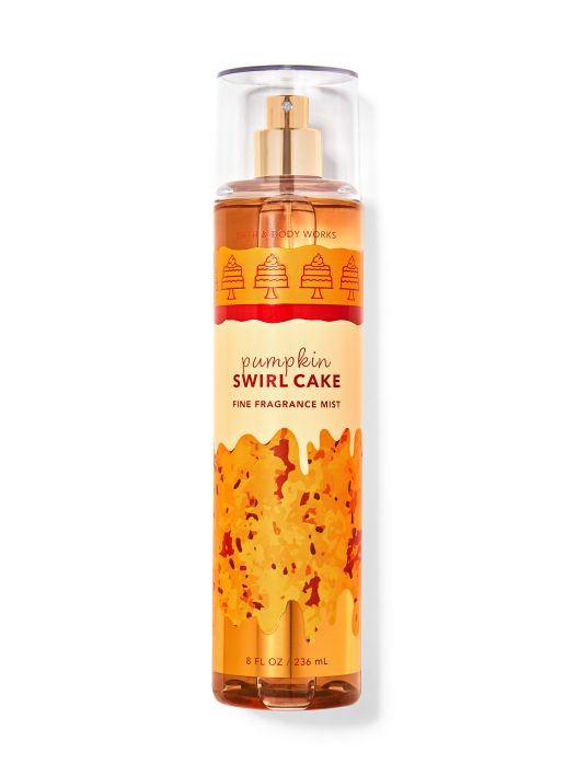 Bath and Body Works Pumpkin Swirl Cake Fine Fragrance Mist 8 Fl Oz