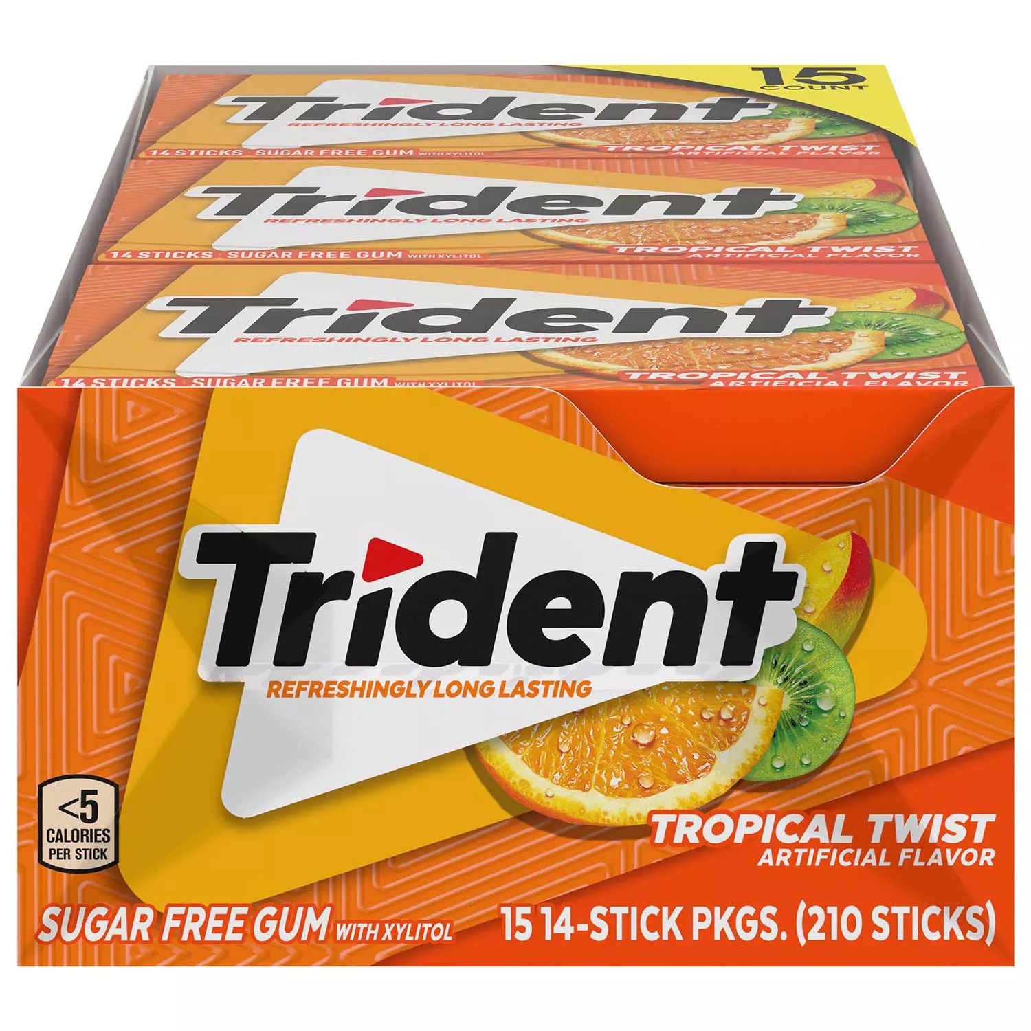 Trident Sugar Free Gum, Tropical Twist