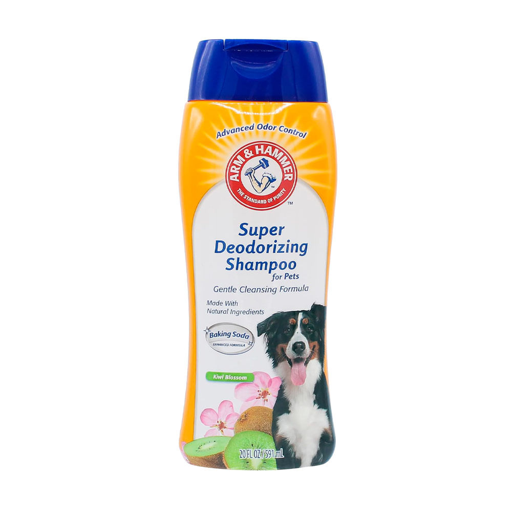 Arm & Hammer Super Deodorizing Shampoo For Pets, Kiwi Blossom, 20 Fl Oz (591 Ml)