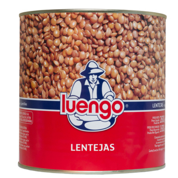 LENTEJA COCIDA LUENGO LATA 3 KG