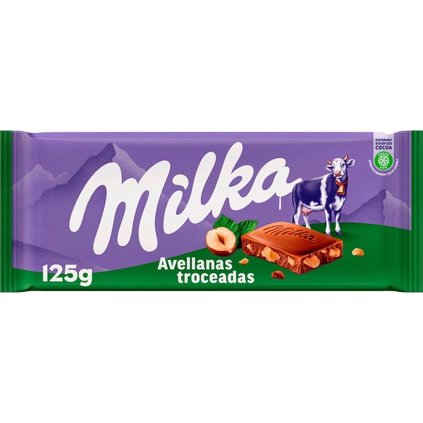 CHOCO.MILKA LECHE AVELLANAS 125GR