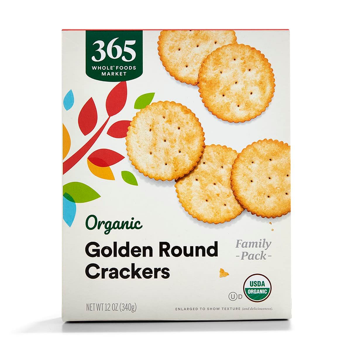 Whole Foods Market 365 By Organic Golden Round Crackers, 12 Ounce