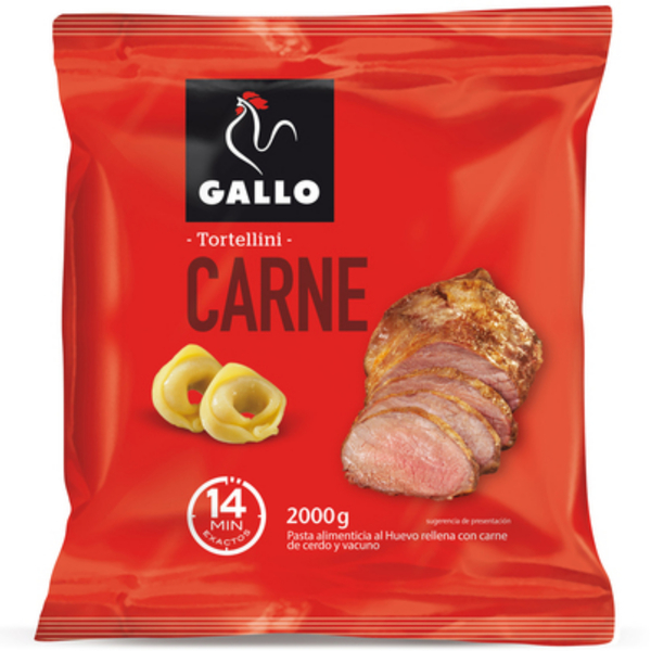 TORTELLINI CARNE GALLO BOLSA 2 KG