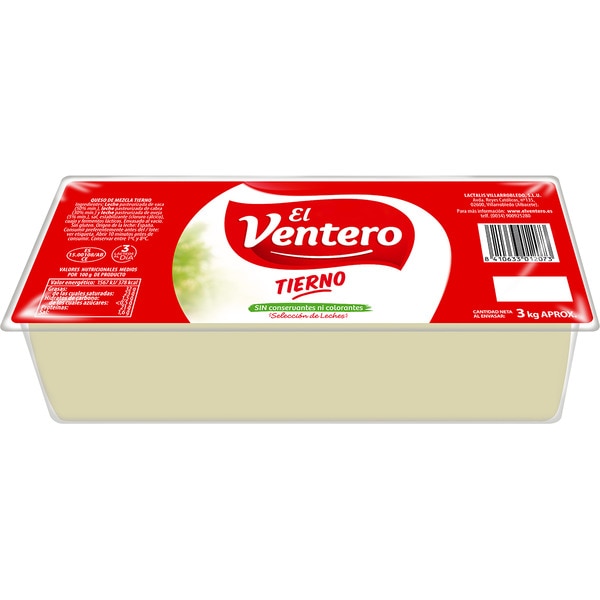 QUESO EL VENTERO BARRA(2PZASx3KG)