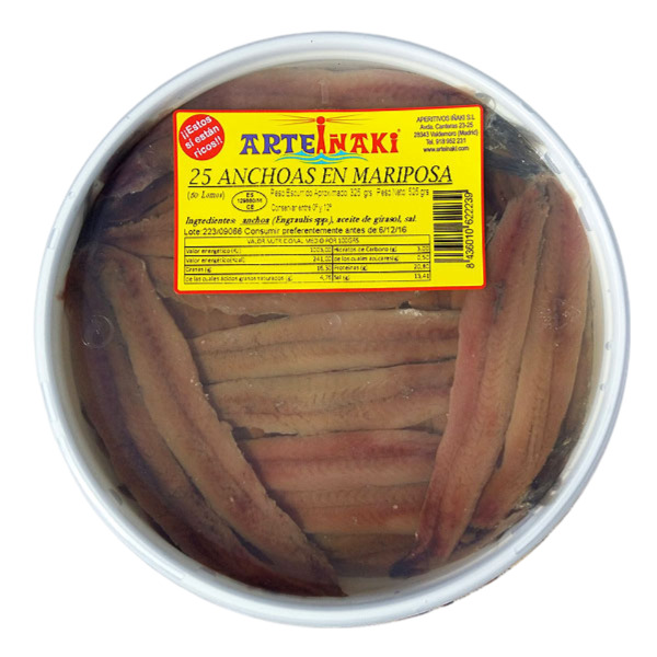 ANCHOA MARIPOSA ARTEIÂ¥AKI X-GR.325G(25U)