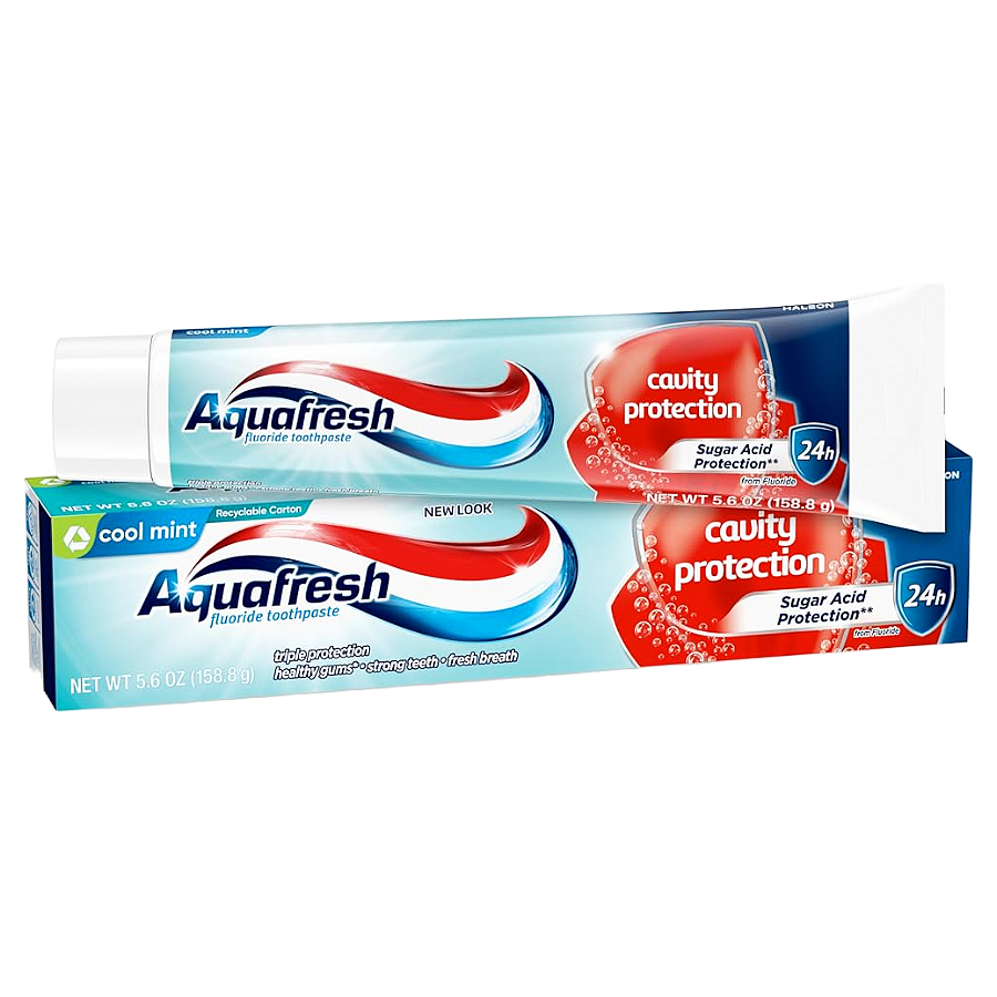 Aquafresh Cavity Protection Fluoride Toothpaste Cool Mint 56 Ounce