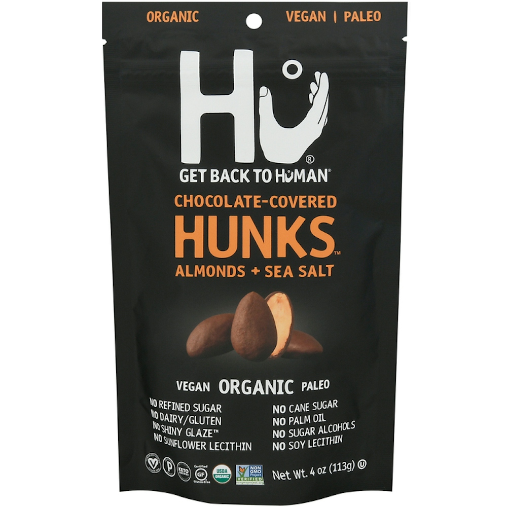 Hu Chocolate Covered Hunks, Almonds + Sea Salt, 4 Oz