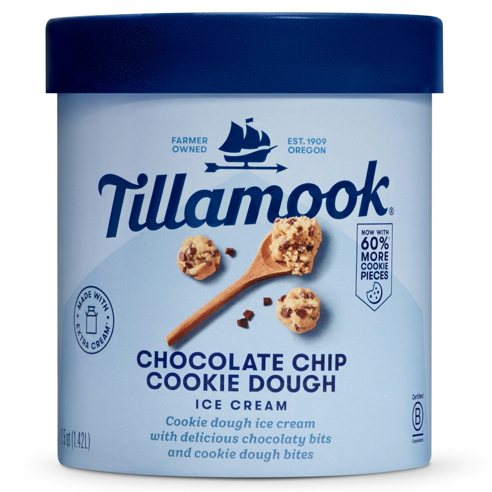 Tillamook Ice Cream, Chocolate Chip Cookie Dough
