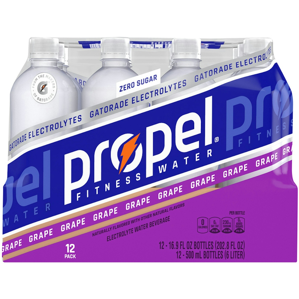 Photo of Propel 12 Pack Zero Sugar Grape Electrolyte Water Beverage