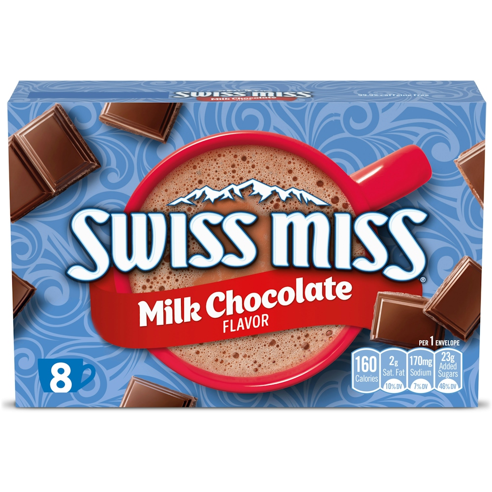 Photo of Swiss Miss Hot Cocoa Mix, Milk Chocolate Flavor, 8 Pack