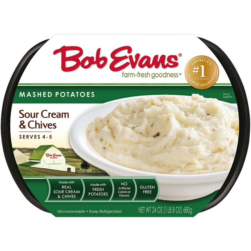 Photo of Bob Evans Sour Cream & Chives Mashed Potatoes 24 Oz. Sleeve