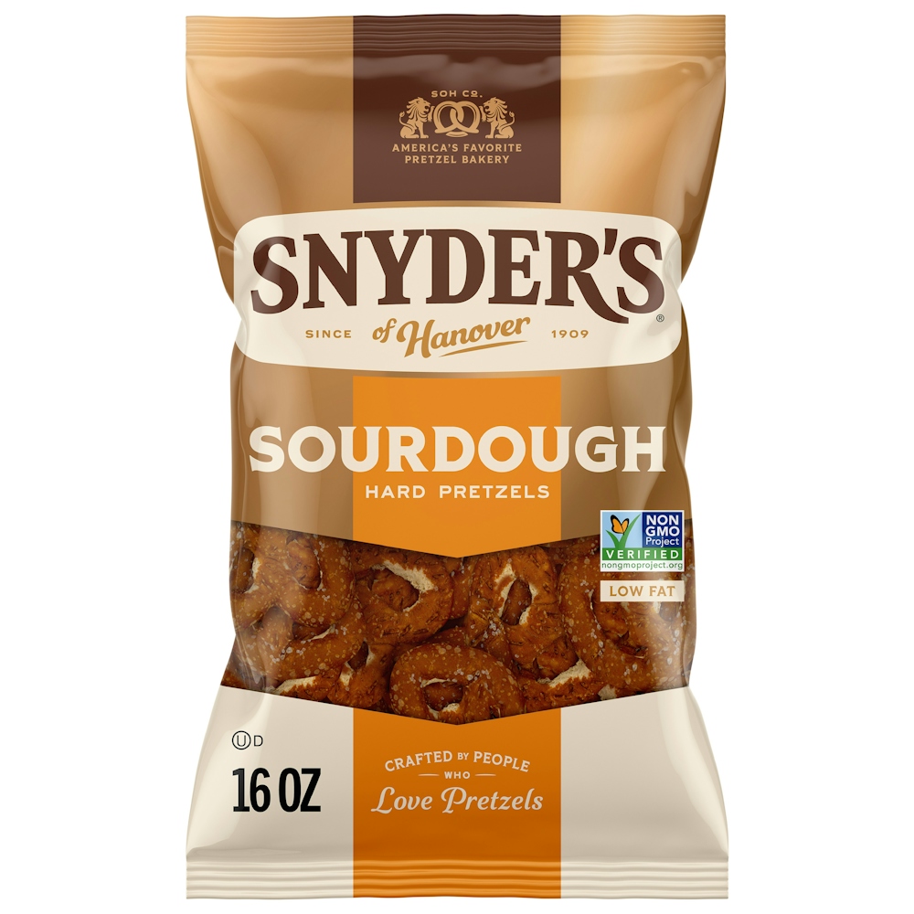 Photo of Snyder's of Hanover Low Fat Sourdough Hard Pretzels Family Size! 16 Oz