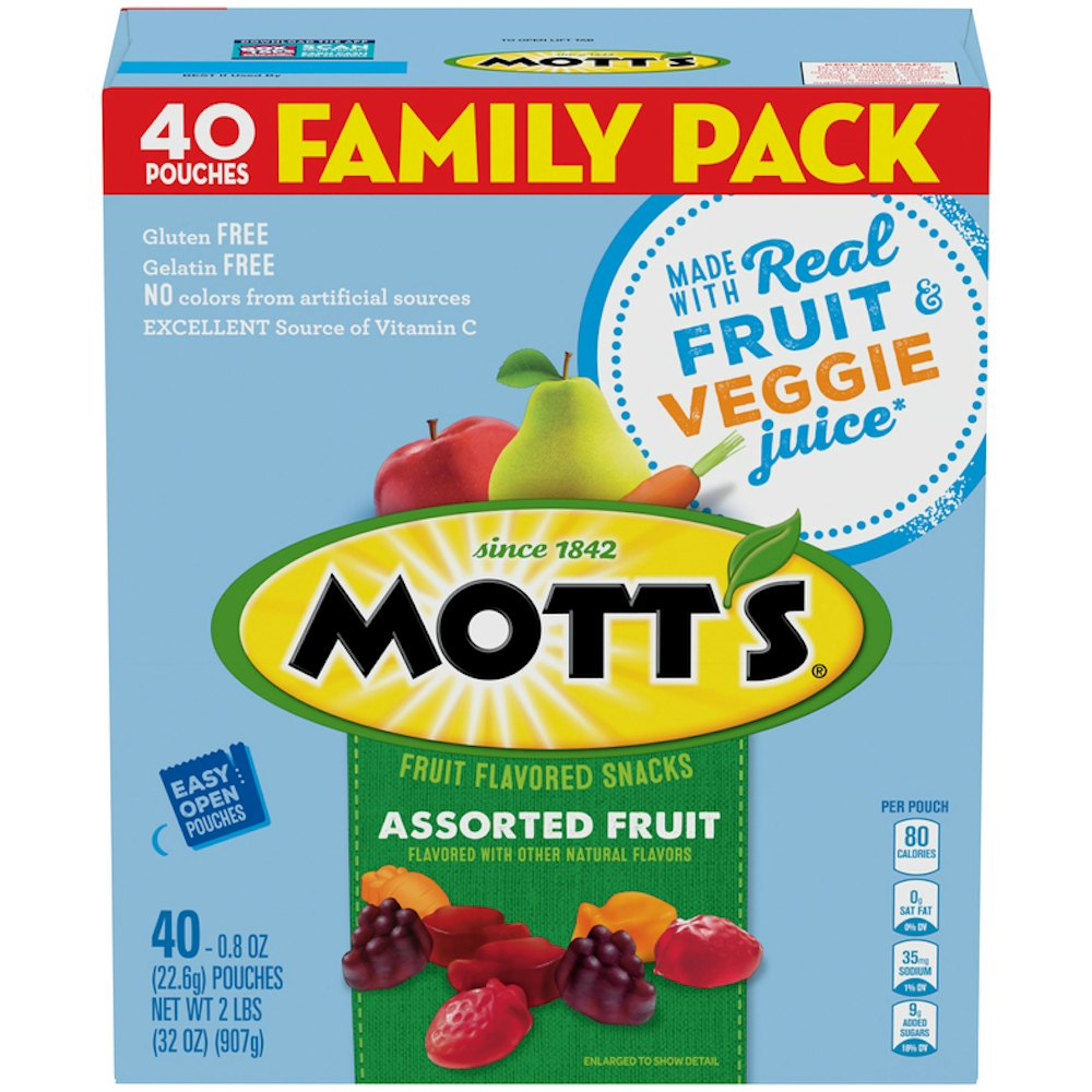 Photo of Mott's Gluten Free Assorted Fruit Flavored Snacks Family Pack