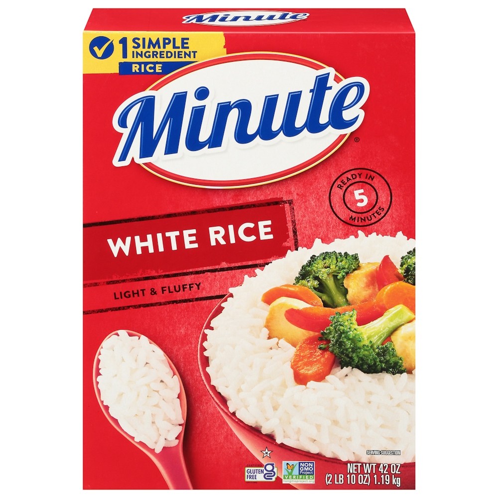 Photo of Minute Instant White Rice Light And Fluffy Gluten Free 42 Oz