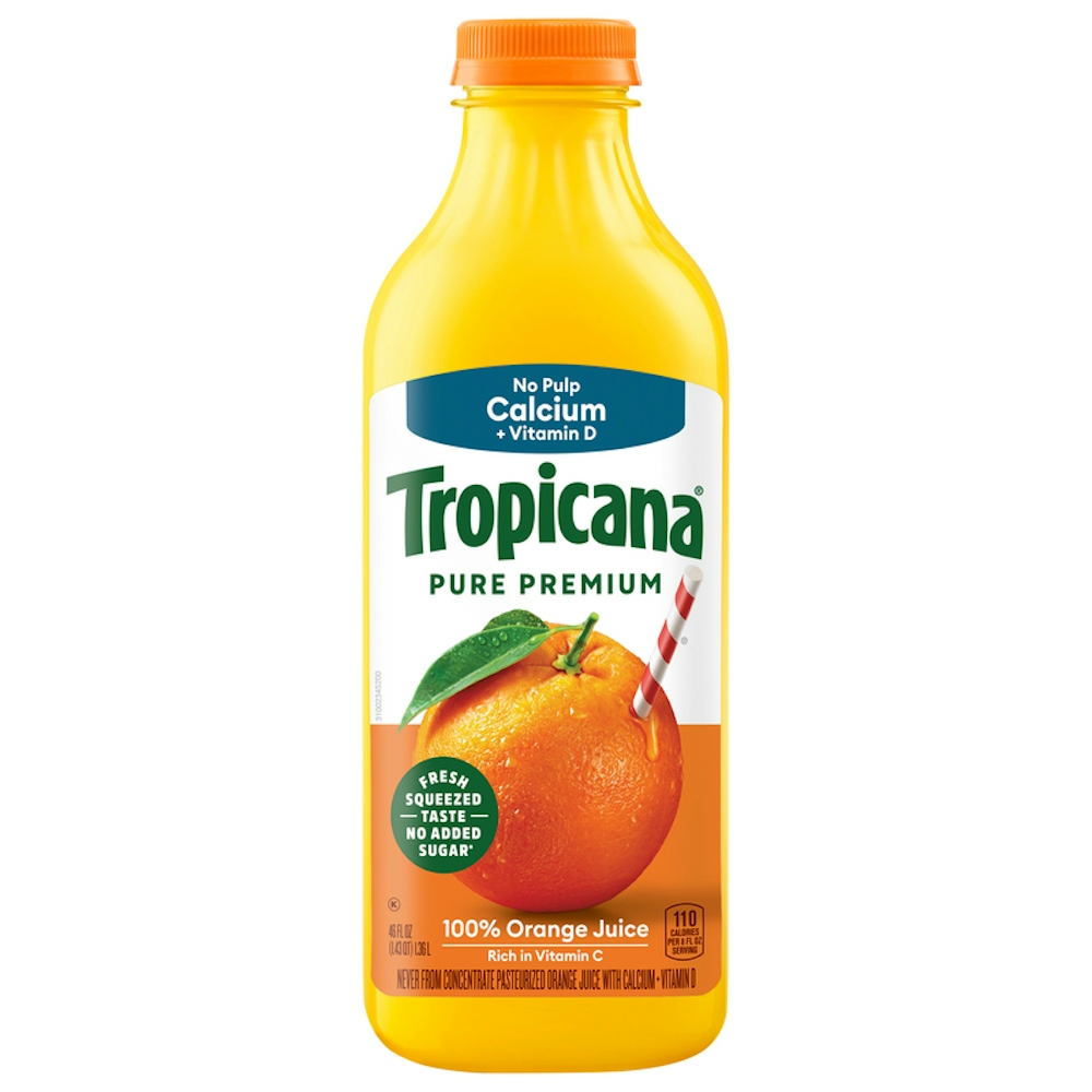 Photo of Tropicana Pure Premium No Pulp w/Calcium Orange Juice - 46 Fl Oz