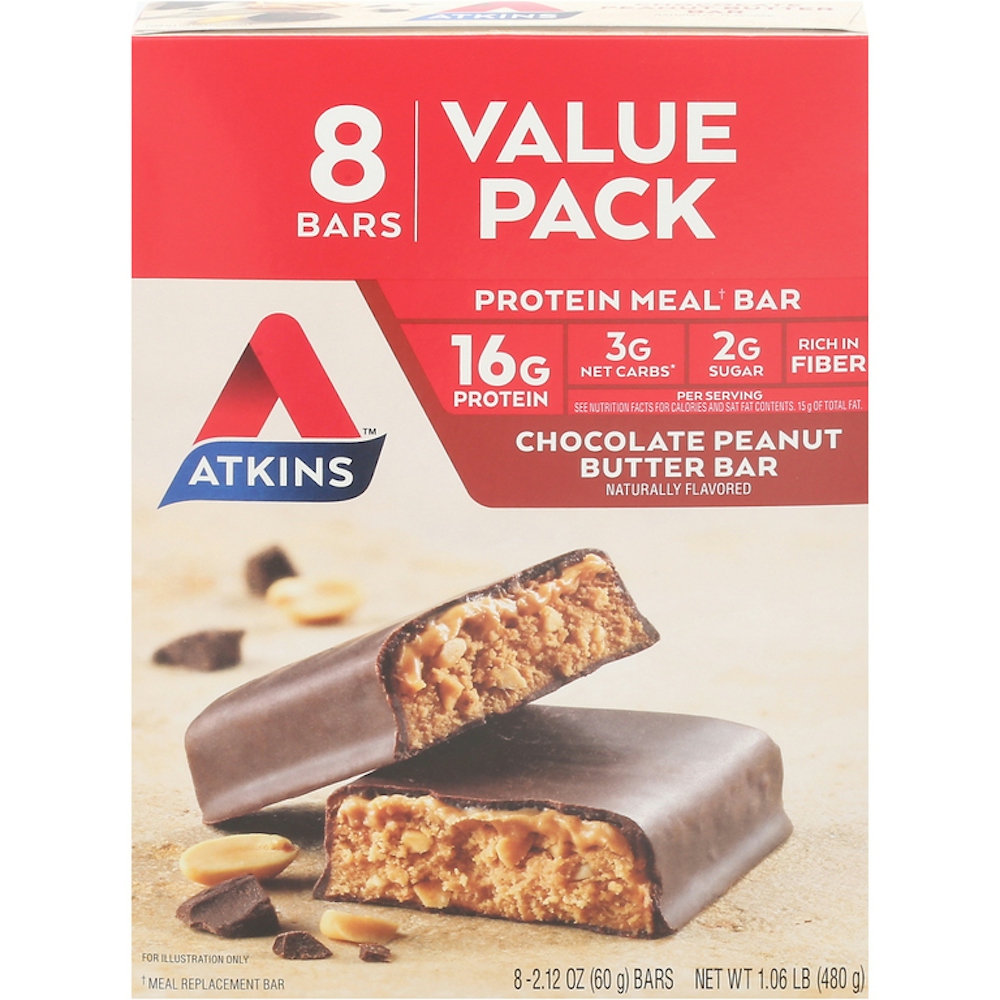 Photo of Atkins Protein Meal Bar, Chocolate Peanut Butter, Value Pack